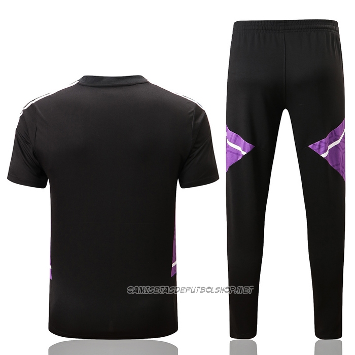 Chandal del Real Madrid 22-23 Manga Corta Negro y Purpura